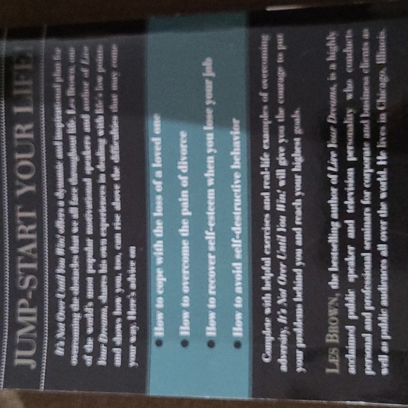 Self Help book ,Is not over until you win - Picture 2 of 2